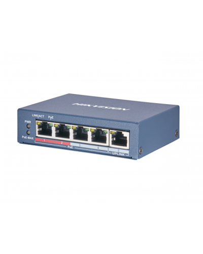 DS-3E0105P-E(B). Коммутатор с питанием POE. Hikvision в Саранске
