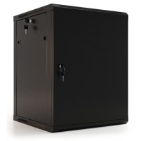 TWB-0945-SR-RAL9004. Шкаф телекоммуникационный 19 настенный 9U. Hyperline