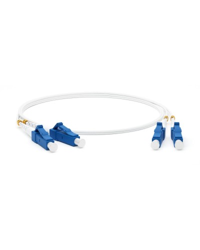 FC-D2-9A1-LC/UR-LC/UR-H-3M-LSZH-WH. Патч-корд волоконно-оптический одномодовый. Hyperline в Саранске