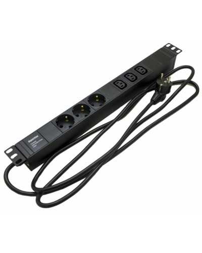 SHE19-3SH-3IEC-2.5EU. Блок розеток 19. Hyperline в Саранске