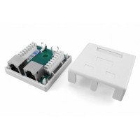 SB1-2-8P8C-C5e-SH-WH. Розетка RJ-45. Hyperline