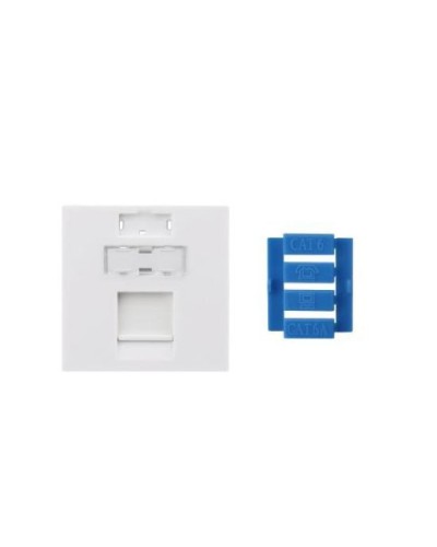 SIP3-1K-M45-45. Вставка 45x45 для 1 модуля Keystone Jack, со шторкой. Hyperline в Саранске
