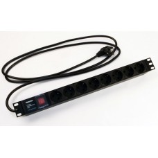 SHE19-8SH-S-2.5EU. Блок розеток 19. Hyperline