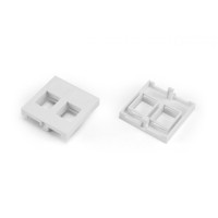 SIP2-2N-M45-45. Вставка 45x45 (аналог Mosaic) для 2х модулей формата Keystone Jack. Hyperline