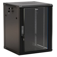 TWB-2266-GP-RAL9004. Шкаф телекоммуникационный 19 настенный 22U. Hyperline