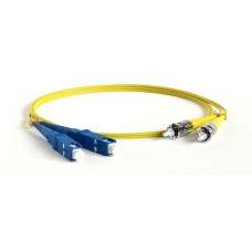 FC-D2-9-SC/UR-ST/UR-H-1M-LSZH-YL. Патч-корд волоконно-оптический ST-SC. Hyperline