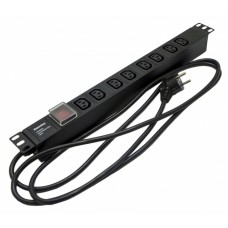 SHE19-8IEC-S-2.5EU. Блок розеток 19. Hyperline