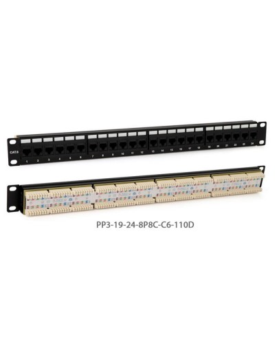 PP3-19-24-8P8C-C5E-110D. Патч-панель 19. Hyperline в Саранске