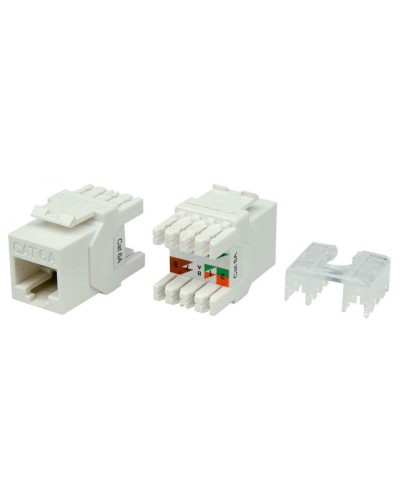 KJ8-8P8C-C6A-180-WH. Вставка Keystone Jack RJ-45. Hyperline в Саранске