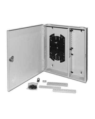 FO-WBX-4xSLT-W140H42-32UN-GY. Кросс оптический настенный. Hyperline в Саранске