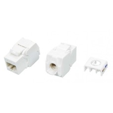 KJ8-8P8C-C6A-180-TLS-WH. Вставка Keystone Jack RJ-45. Hyperline