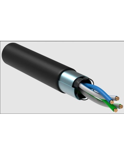 GENERICA F/UTP 5E 24AWG 2PR LDPE 1м черный 305м (BC3-C5E02-339-305-R-G). Кабель «витая пара» (LAN) для структурированных систем связи. IEK в Саранске