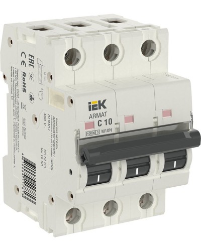 M10N 3P C 10А 10кА ARMAT (AR-M10N-3-C010). Автоматический выключатель. IEK в Саранске