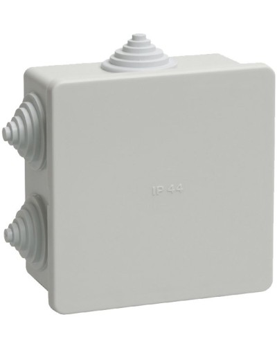 Коробка распаячная КМ41235 85х85х40 открытой проводки IP44 6 гермовводов серая (UKO11-085-085-040-K41-44). Коробка распаячная безгалогенная (HF). IEK в Саранске