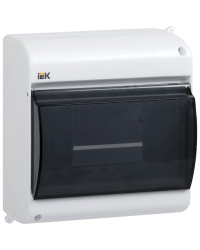 Корпус пластиковый КМПн 2/6 IP30 белый KREPTA 3 (MKP42-N-06-30-09). Щиток модульный с прозрачной дверцей, настенный. IEK в Саранске