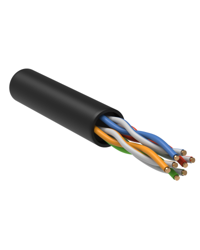 GENERICA U/UTP кат.5E 24AWG 4 пары LDPE черный (BC3-C5E04-139-305-R-G). Кабель «витая пара» (LAN) для структурированных систем связи. IEK в Саранске