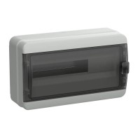 Корпус пластиковый КМПн-18 IP65 TEKFOR (TF5-KP72-N-18-65-K03-K02). Корпус модульный пластиковый черная прозрачная дверь. IEK