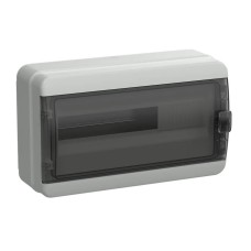 Корпус пластиковый КМПн-18 IP65 TEKFOR (TF5-KP72-N-18-65-K03-K02). Корпус модульный пластиковый черная прозрачная дверь. IEK