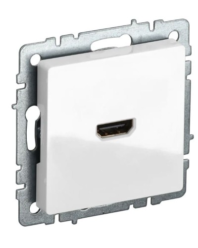 Розетка HDMI РHDMI-0-БрБ белая BRITE (BR-H10-K01). Розетка HDMI. IEK в Саранске