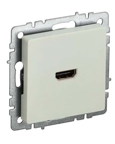 Розетка HDMI РHDMI-0-БрКр бежевый BRITE (BR-H10-K10). Розетка HDMI. IEK в Саранске