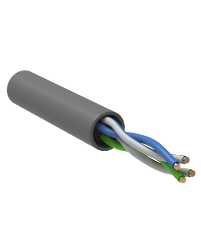 GENERICA U/UTP 5E 24AWG 2PR PVC серый (BC1-C5E02-111-100-R-G). Кабель «витая пара» (LAN) для структурированных систем связи. IEK в Саранске