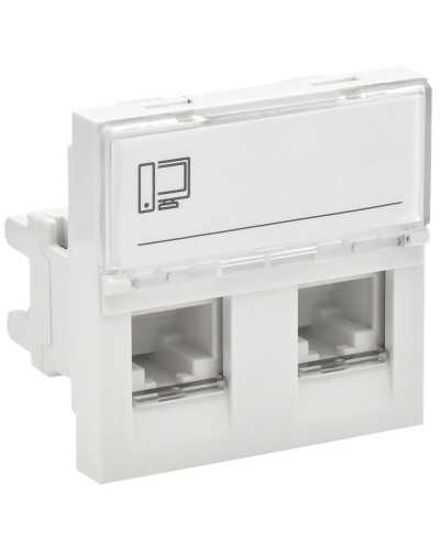 Розетка RJ45 кат.6 PRIMER РКИ-22-00-П-6 белый IEK (PR-KK40D-RI-0-2-2C06U-K01). Розетка RJ-45. IEK в Саранске