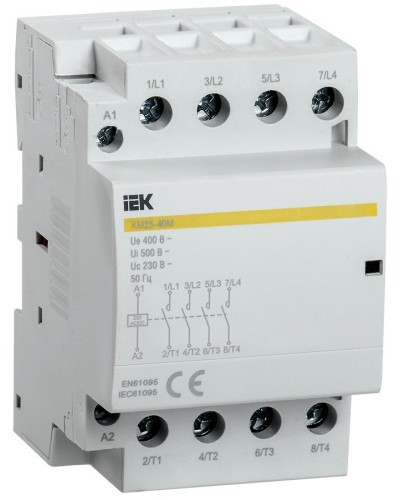 Контактор модульный КМ25-40М AC/DC (MKK21-25-40). Контактор модульный. IEK в Саранске