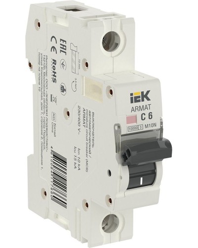 M10N 1P C 6А 10кА ARMAT (AR-M10N-1-C006). Автоматический выключатель. IEK в Саранске