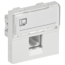 Розетка RJ45 кат.6 PRIMER РКИ-20-00-П-6 белый IEK (PR-KK40D-RI-0-2-1C06U-K01). Розетка RJ-45. IEK
