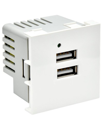Розетка USB A+A 4,2А PRIMER РКЮ-23-40-П белый IEK PR-KK40D-RU-0-2-AA-K01). Розетка USB. IEK в Саранске