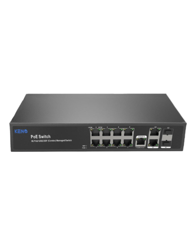 KN-SW802SFP/M2. Коммутатор с питанием по PoE. KENO в Саранске