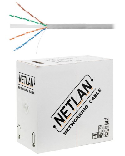U/UTP 4pair, Cat6, Solid, In, PVC (EC-UU004-6-PVC-GY). Кабель «витая пара» (LAN) для структурированных систем связи. NETLAN в Саранске