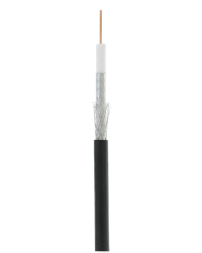 RG-6 CCS, Out, PE (UEC-C2-32123B-BK-3). Кабель коаксиальный омедненный. NETLAN в Саранске