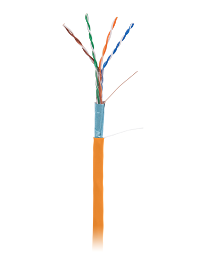 F/UTP 4pair, Cat5e, In, LSZH (EC-UF004-5E-LSZH-OR). Кабель «витая пара» (LAN) для структурированных систем связи. NETLAN в Саранске