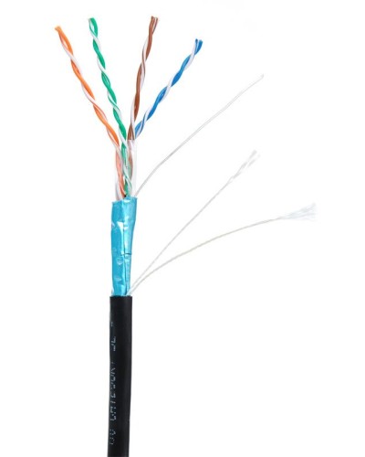 F/UTP 4pair, Cat5e, Out, PE (EC-UF004-5E-PE-BK-1). Кабель «витая пара» (LAN) для структурированных систем связи. NETLAN в Саранске