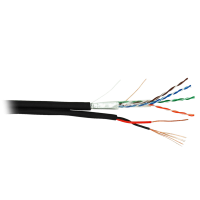 F/UTP 4pair, Cat5e, Out, PVC+PWR (EC-UF004-5E-PC050-PE-BK). Кабель «витая пара» (LAN) для структурированных систем связи. NETLAN
