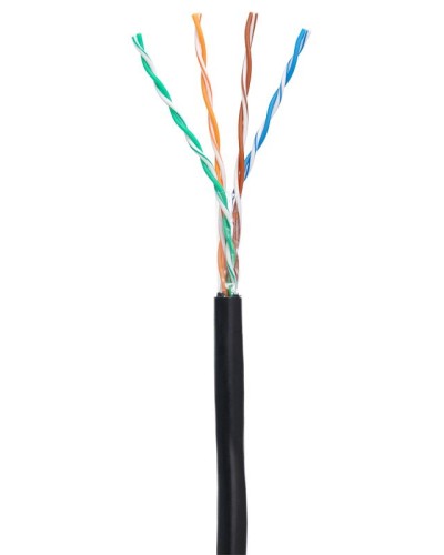 U/UTP 4pair, Cat5e, Out, PE (EC-UU004-5E-PE-BK-1). Кабель «витая пара» (LAN) для структурированных систем связи. NETLAN в Саранске