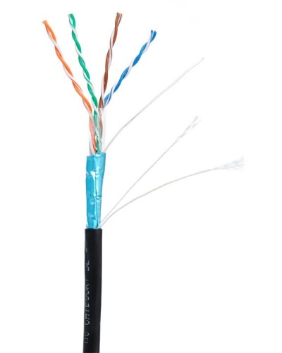 F/UTP 4pair, Cat5е, Out, PE (EC-UF004-5E-PE-BK). Кабель «витая пара» (LAN) для структурированных систем связи. NETLAN в Саранске