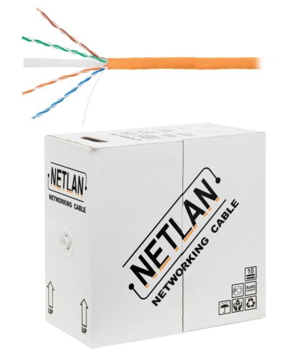 U/UTP 4pair, Cat6, Solid, In, LSZH (EC-UU004-6-LSZH-OR). Кабель «витая пара» (LAN) для структурированных систем связи. NETLAN в Саранске