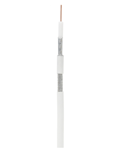 RG-6 CCS, In, PVC (UEC-C2-32123A-WT-1). Кабель коаксиальный омедненный. NETLAN в Саранске