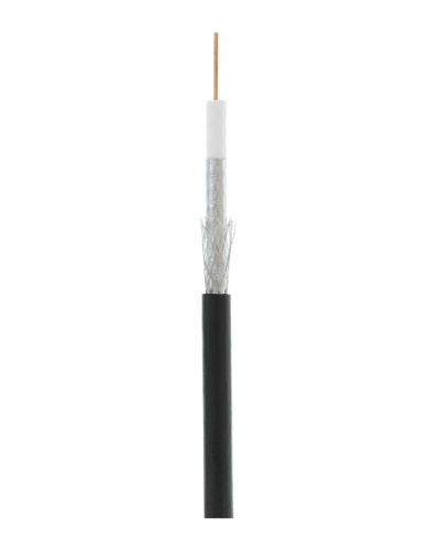 RG-6 CCS, Out, PE (EC-C2-32123B-BK-3). Кабель коаксиальный омедненный. NETLAN в Саранске