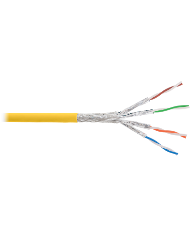 S/FTP, 4pair, Cat7a, Solid, In, LSZH (NKL 4375C-YL). Кабель «витая пара» (LAN) для структурированных систем связи. NIKOLAN в Саранске