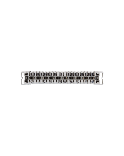 NMC-PL10-CU-10 (10 шт). Плинт неразмыкаемый, (0...9), крепление под кронштейн и круглые направляющие. NIKOMAX в Саранске