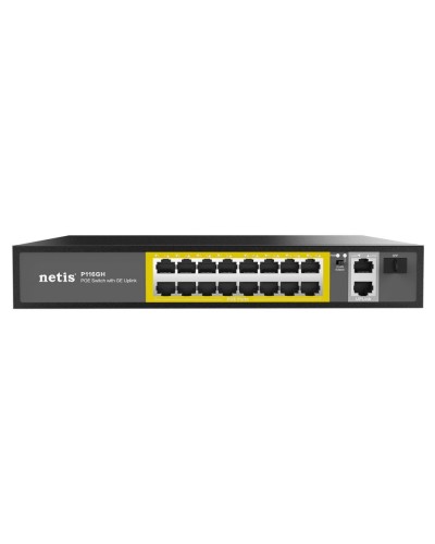 Netis P116GH. Коммутатор сетевой PoE неуправляемый. Netis в Саранске