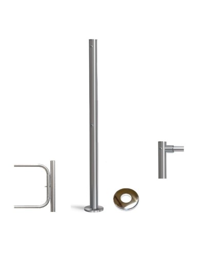 PERCo-BH02 2-15 с крышкой. Стойка с отверстием под стопорный механизм поворотной секции и с 2-мя отверстиями для крепления патрубков на стороне, противоположной створке. PERCo в Саранске
