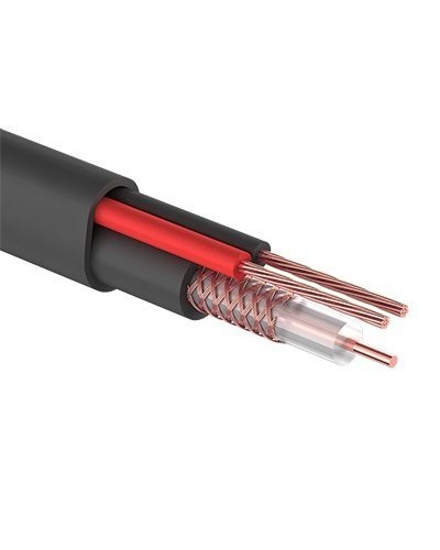 КВК-П-2 +2x0,50 мм² (Cu/Cu) черный PROconnect (01-4214). Кабель комбинированный для систем видеонаблюдения. PROCONNECT в Саранске
