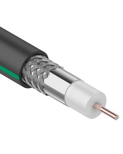 SAT 703 B, Cu/Al/Al, 75%, 75 Ом, 100 м, черный OUTDOOR. PROconnect. (01-2436-1). Кабель коаксиальный радиочастотный. PROCONNECT в Саранске