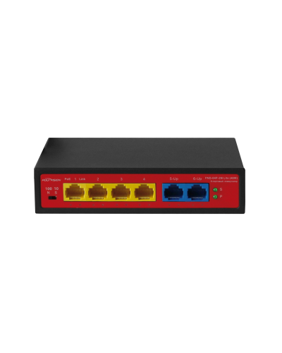 PND-04P-2M Lite (48W). Коммутатор неуправляемый 6-портовый с функцией PoE. Polyvision в Саранске