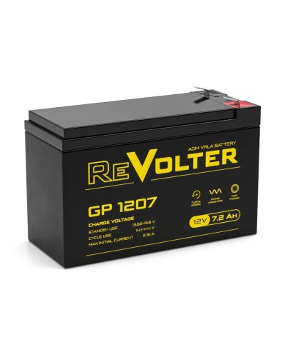 Revolter GP 1207. Аккумулятор автомобильный герметичный свинцово-кислотный. Revolter в Саранске