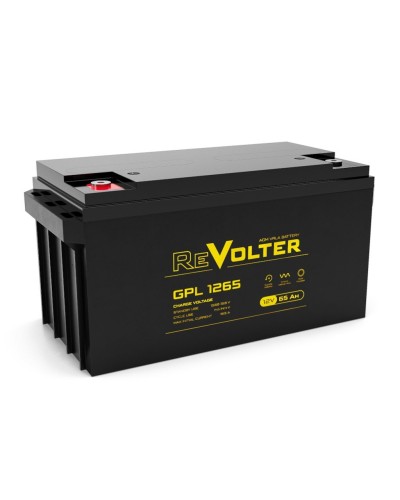 Revolter GPL 1265. Аккумулятор автомобильный герметичный свинцово-кислотный. Revolter в Саранске